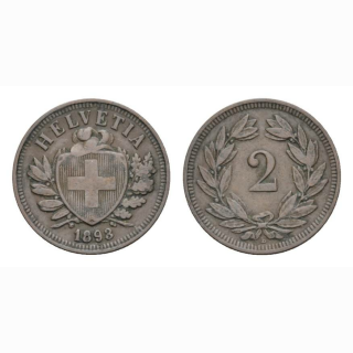 2 Rappen 1893 B Schweiz