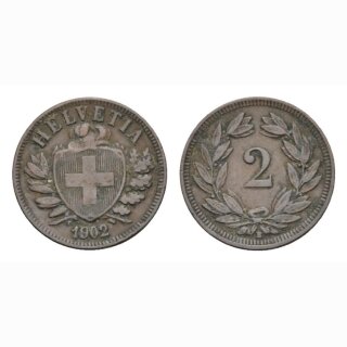 2 Rappen 1902 B Schweiz