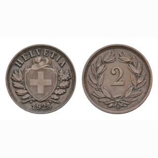 2 Rappen 1929 B Schweiz