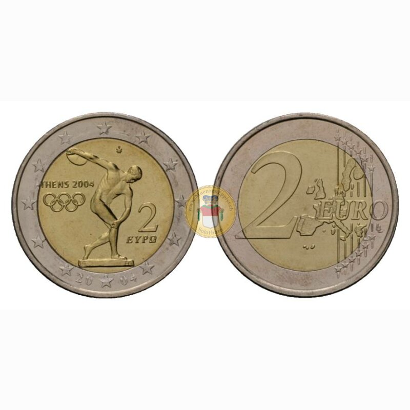 Griechenland 2 Euro 2004 Olympiade Athen Gedenkmünze Griechenland 2 Euro 2004 Olympiade Athen Gedenkmünze