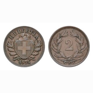 2 Rappen 1941 B Schweiz