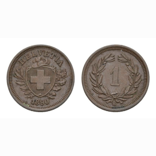 1 Rappen 1890 B Schweiz