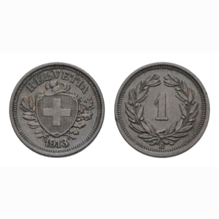 1 Rappen 1913 B Schweiz