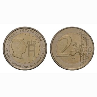 Luxemburg 2 Euro 2004 Monogramm Gedenkmünze