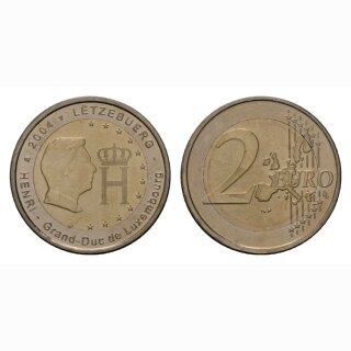 Luxemburg 2 Euro 2004 Monogramm Gedenkmünze