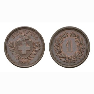 Schweiz 1 Rappen 1890 B