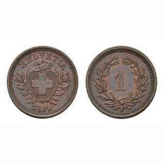 Schweiz 1 Rappen 1890 B