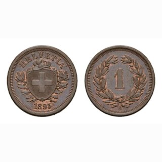 Schweiz 1 Rappen 1895 B