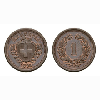 Schweiz 1 Rappen 1895 B