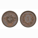 Schweiz 1 Rappen 1895 B
