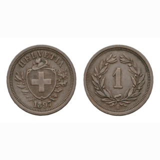 Schweiz 1 Rappen 1897 B