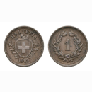 Schweiz 1 Rappen 1909 B