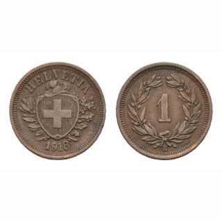 Schweiz 1 Rappen 1918 B