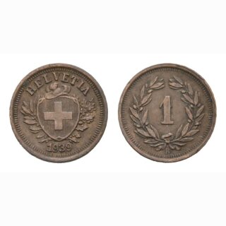 Schweiz 1 Rappen 1939 B
