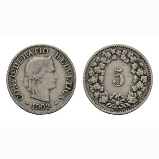 5 Rappen 1902 B Schweiz
