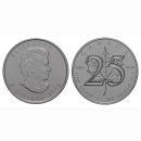 Kanada 1 Unze Maple Leaf 25 Jahre Silber