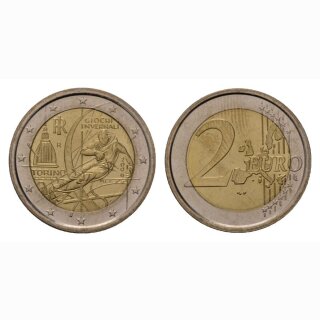 Italien 2 Euro 2006 Olympische Winterspiele  Gedenkmünze BI