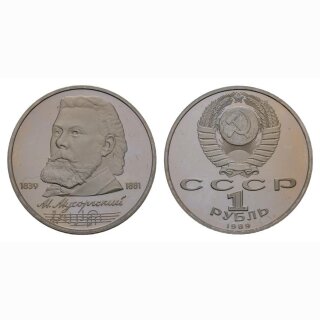 Russland 1 Rubel 1989 Musorgyky