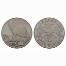 Russland 3 Rubel 1995 Zobel Silber