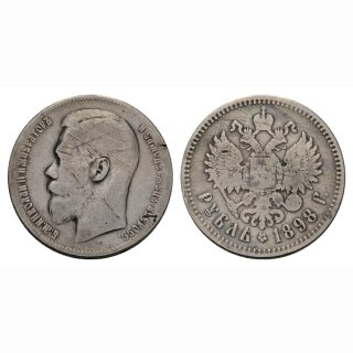 Russland 1 Rubel 1898 Silber