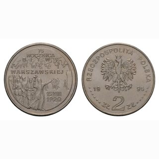 Polen 2 Zloty 1995 75 Jahrestag Schacht bei Warschau