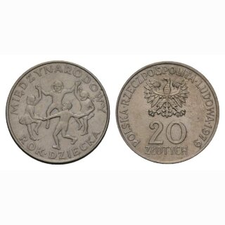 Polen 20 Zloty 1979 Kinderhar