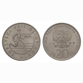 Polen 20 Zloty 1980 Olympiade