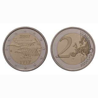 Finnland 2 Euro 2007 90 Jahre Unabhängigkeit Gedenkmünze