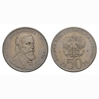 Polen 50 Zloty 1983 Ignacy Lukasiewic