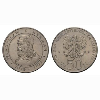 Polen 50 Zloty 1981 Wladyslaw I