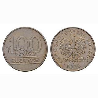 Polen 100 Zloty 1990
