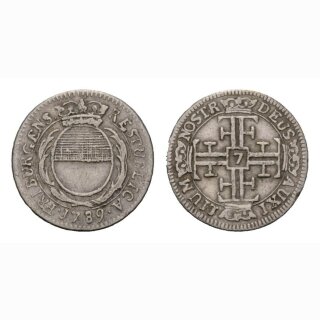 Freiburg 1/8 Gulden 1789 HMZ 2-276d