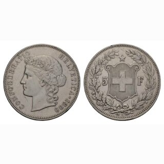 5 Franken 1889 B Schweiz