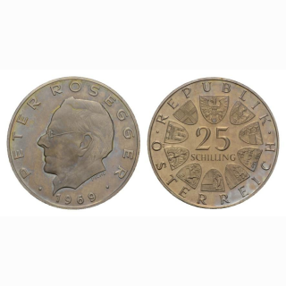 Oesterreich 25 Schilling 1969 Peter Rosegger