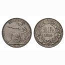 Schweiz 2 Franken 1850 Sitzende Helvetia