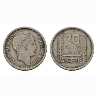 Algerien 20 Francs 1949