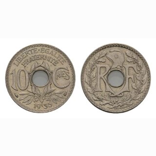 Frankreich 10 Centimes 1935