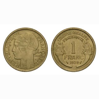 Frankreich 1 Francs 1939