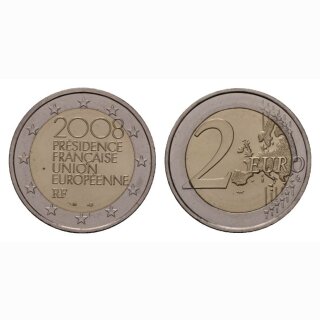 Frankreich 2 Euro 2008 Ratspräsidentschaft Gedenkmünze