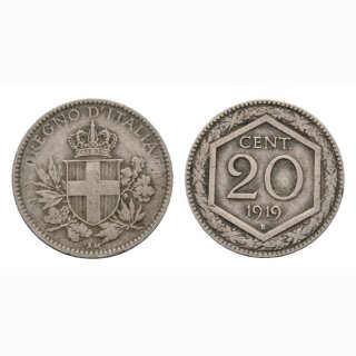 Italien 20 Centesimi 1919 R