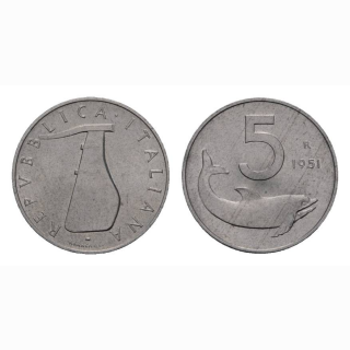 Italien 5 Lire 1951 R