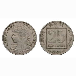 Frankreich 25 Centimes 1903
