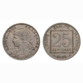 Frankreich 25 Centimes 1903