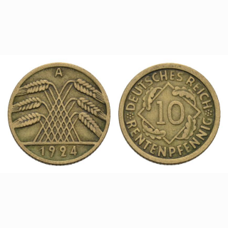 Deutschland 10 Rentenpfennig 1924 A