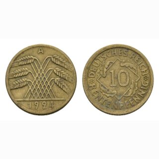 Deutschland 10 Rentenpfennig 1924 A