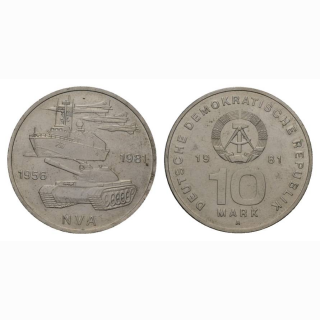 DDR 10 Mark 1981 25 Jahre NVA
