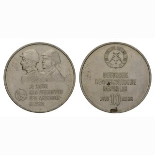 DDR 10 Mark 1983 30 Jahre Kampfgruppen