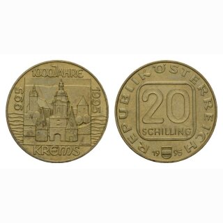 Österreich 20 Schilling 1995 100 Jahre Krems