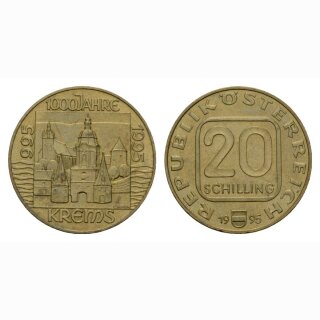 Österreich 20 Schilling 1995 100 Jahre Krems