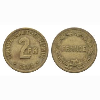 Frankreich 2 Francs 1944 France